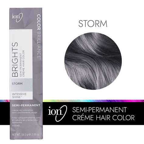 If you have stubborn grays, sit under a hooded dryer for the full 30 minutes. . Storm ion hair color